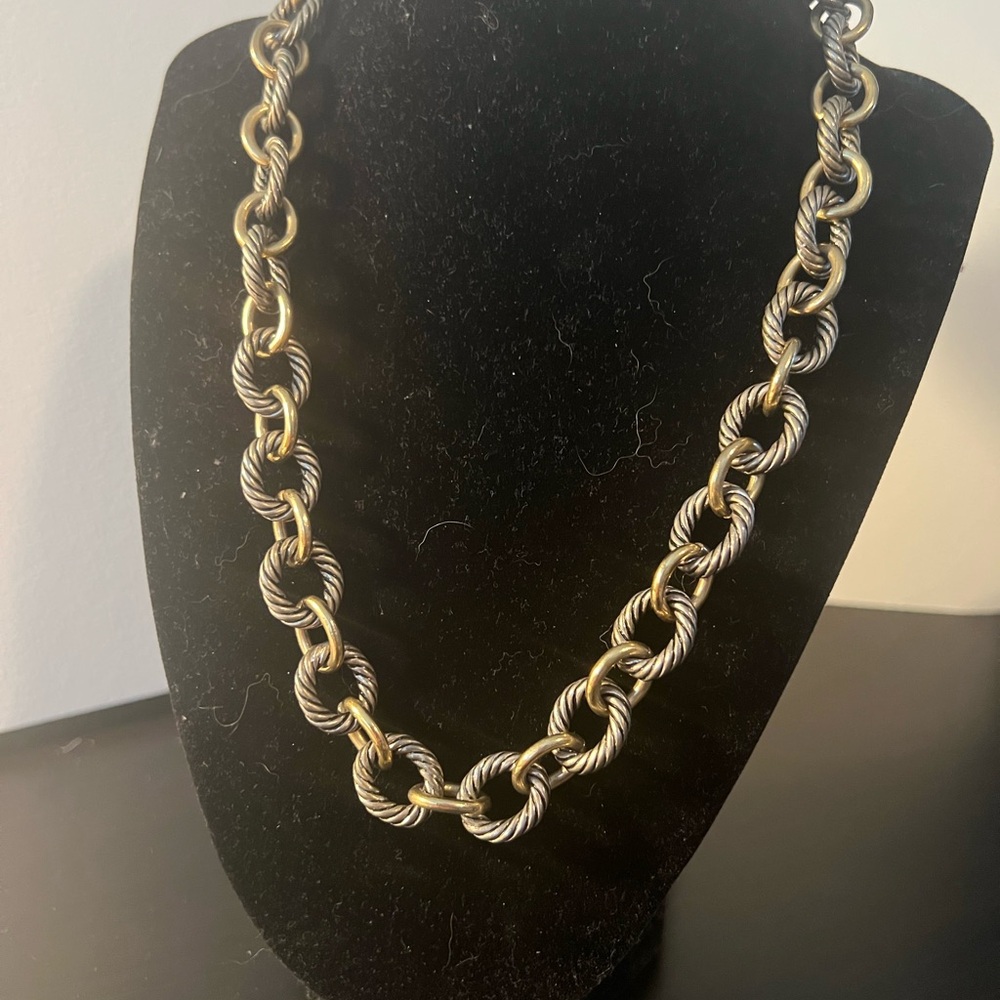 Premier Designs Two-Tone Gold and silver tone  Chain Necklace - Women's Jewelry